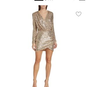Generation love Miley sequin dress champagne size small NWT $385